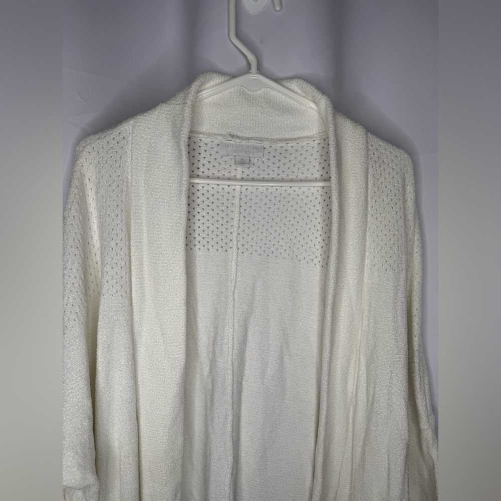 Barefoot Dreams Cozy Chic Ultra Lite Poutelle white cardigan size xl nwot - Picture 5 of 11